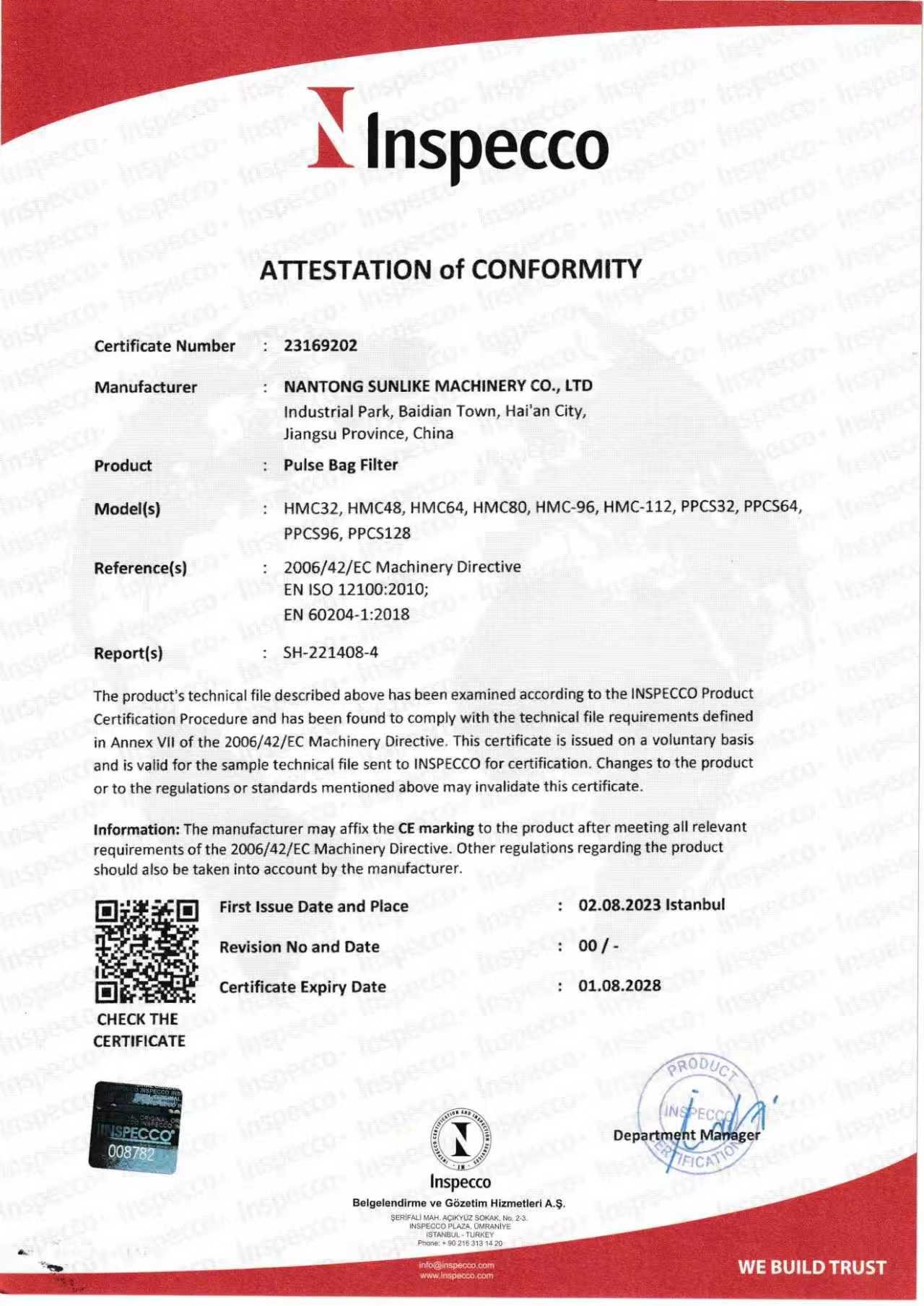 SUNLIKE certificate 8