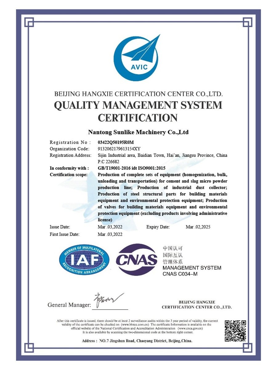 SUNLIKE quality credential 1